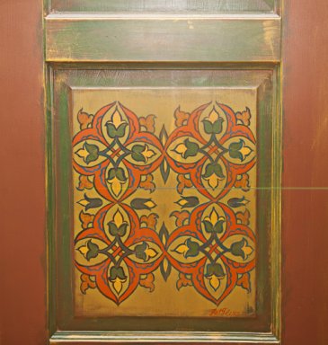 Дверь Олива, фрагмент росписи.